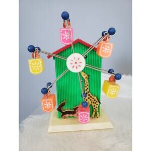 READ Vintage Amico Imports‎ Musical Ferris Wheel Rotating Bank